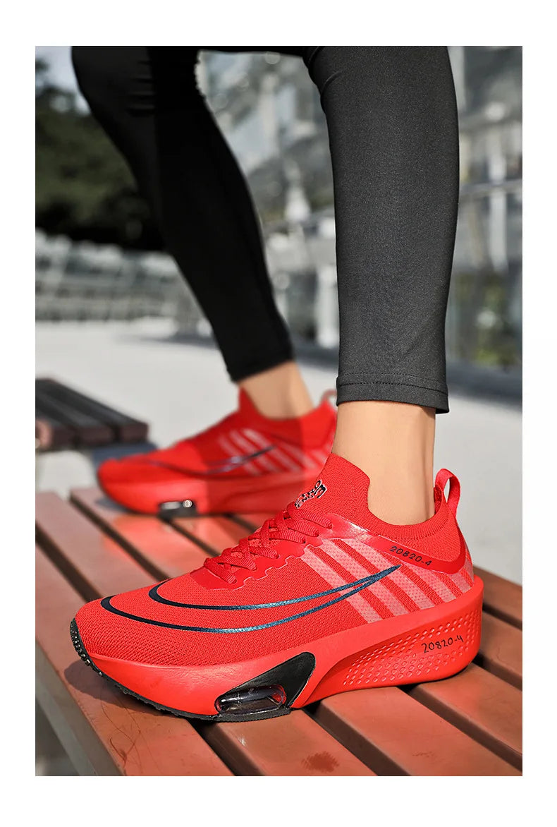 NEW Running Shoe Air Cushion Speciality Marathon Men Sports Breathable Lightweight Women's Comfortable Athletic Nonskid Sneakers