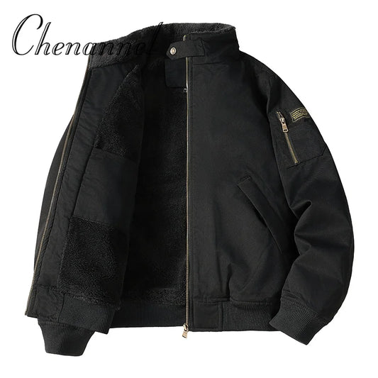 Men's Winter Cotton Jacket, Versatile Casual Stylish Windproof Warm Stand - Collar Coat