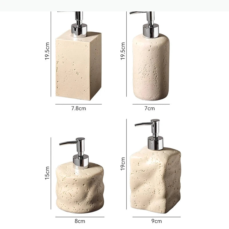 Simplicity Resin Lotion Bottle Bathroom Shower Gel Shampoo Bottle Soap Dispenser Empty Bottle Bathroom Supplies