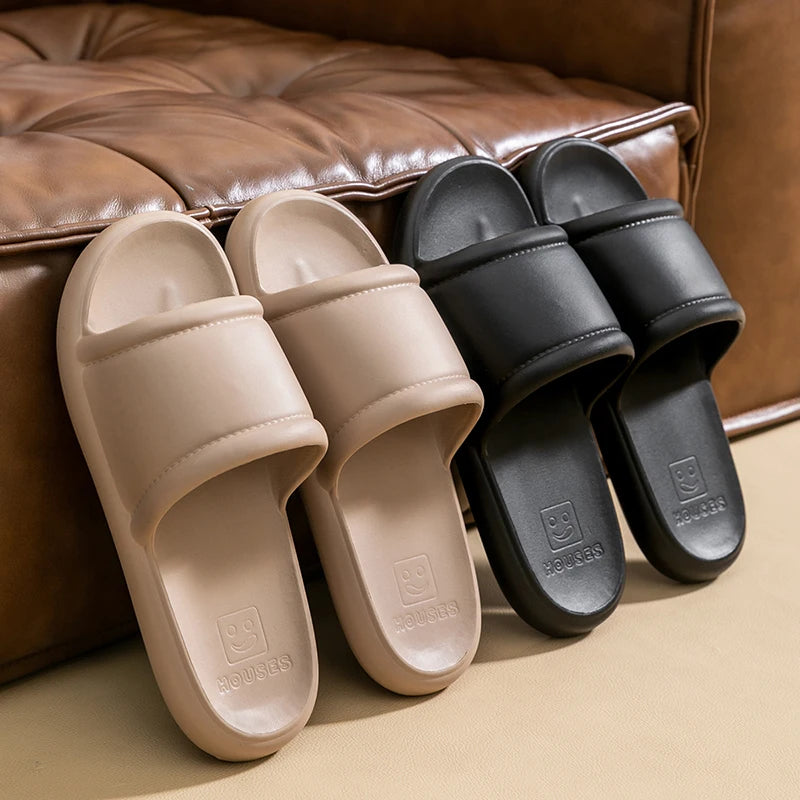 New Men's Slippers EVA Non-slip Bathroom Slipper Soft Comfortable Home Summer Sandal Indoor Bathroom Slippers Male Shower Shoes