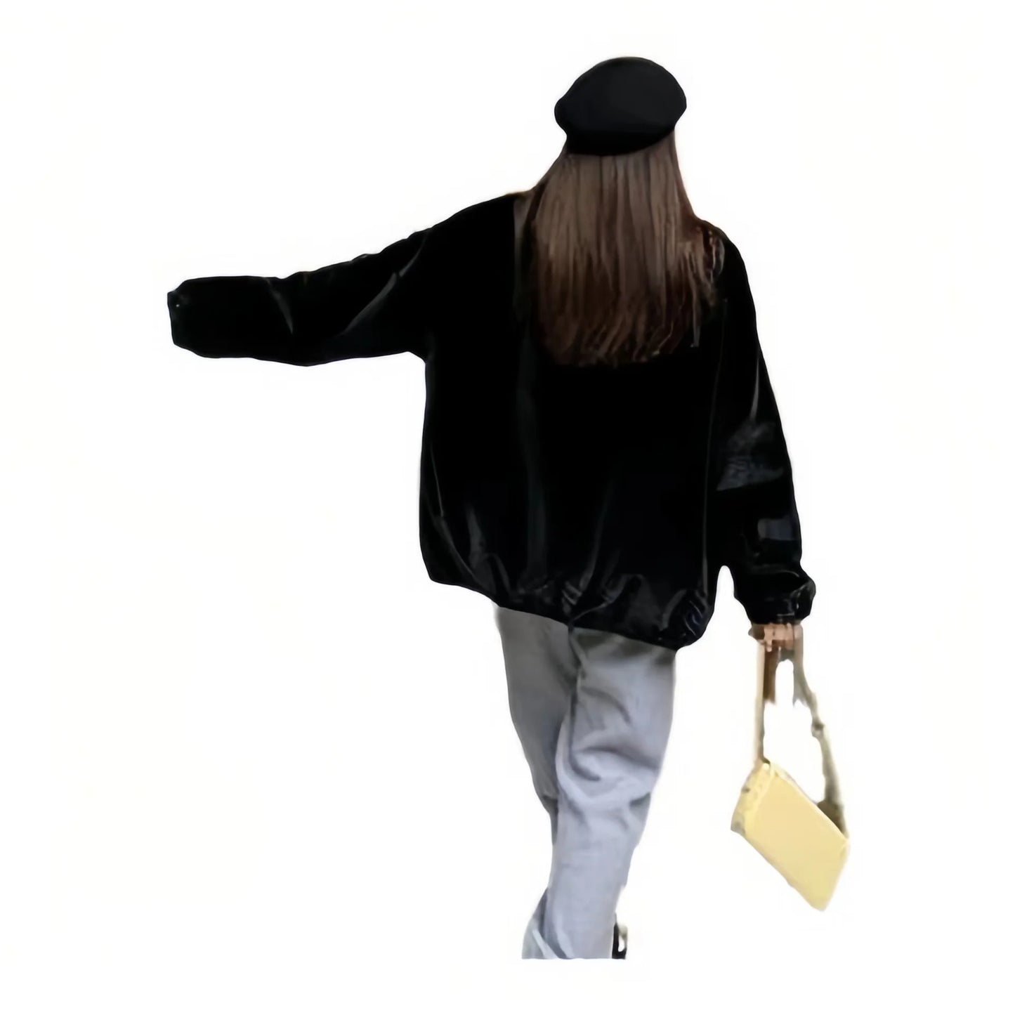 Rex Rabbit Fur Coat for Women, Loose Long Overcoat, Thick Warm Female Clothing, New Fashion, Winter Zipper Jacket, High Quality