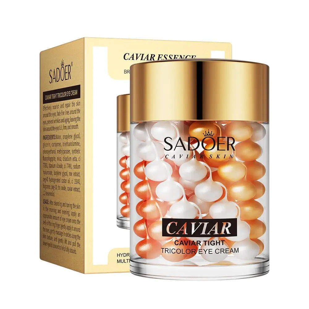 SADOER Hyaluronic Acid 24K Golden Sakura Eye Cream Anti Dark Circles Anti Wrinkles Moisturizing Anti-aging Creams Eyes Skin Care