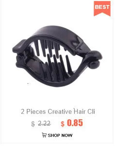 Brand French Banana Hair Clip Black Plastic Ponytail Holder Hair Pin for Lady Hairdress Beauty Tool Simple Hair Clips 2020