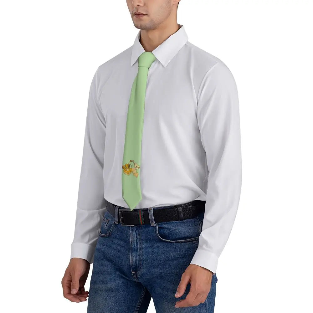 Custom The Lion King Hakuna Matata Necktie Mens Mens Suit Tie For Thanksgiving Day