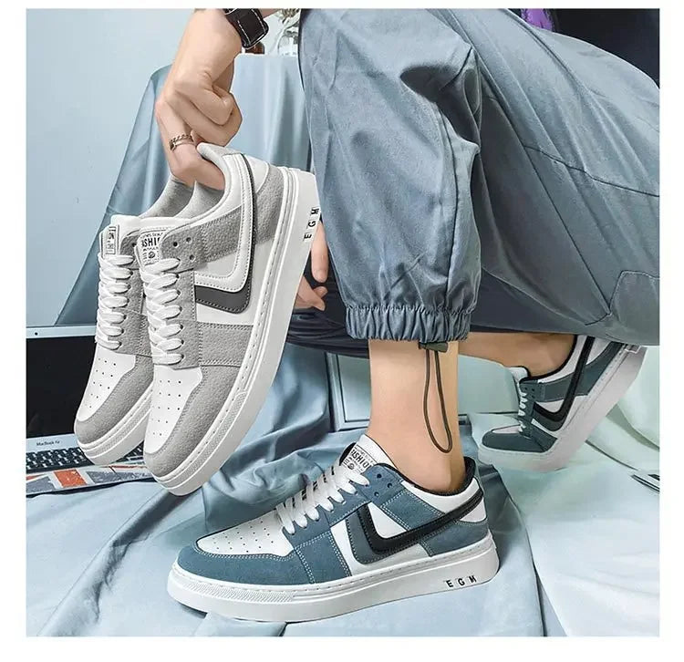 2025 Spring New Men's Sneakers Fashion Casual Board Shoes for Men's Lace Up Versatile Trendy Man's Sports Shoes Flat Bottom