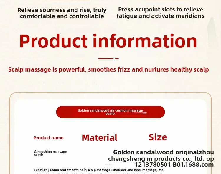 Specialized Round Head Massage Comb | Stimulate Scalp Circulation for Hair Growth | Anti-Static Wide Tooth Design