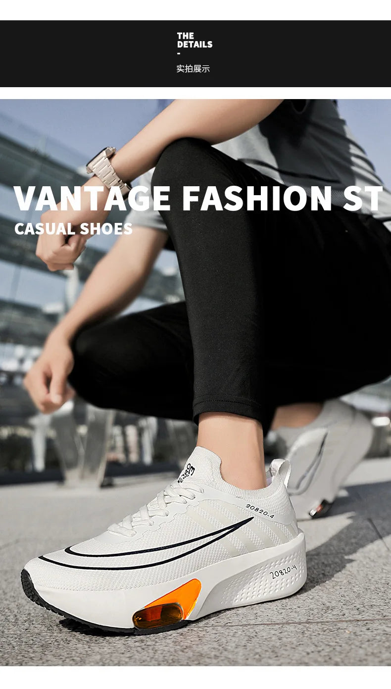 NEW Running Shoe Air Cushion Speciality Marathon Men Sports Breathable Lightweight Women's Comfortable Athletic Nonskid Sneakers