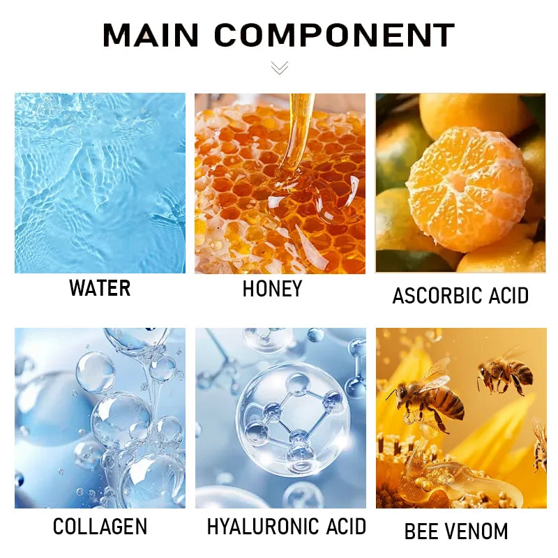 The Pestless Bee Venom Instant Facial Lifting Cream, Moisturizing, Vitamin B3, Hydrating Acid and Honey, Suitable for All Skin Types, Firming, Lifting and Smoothing Skin