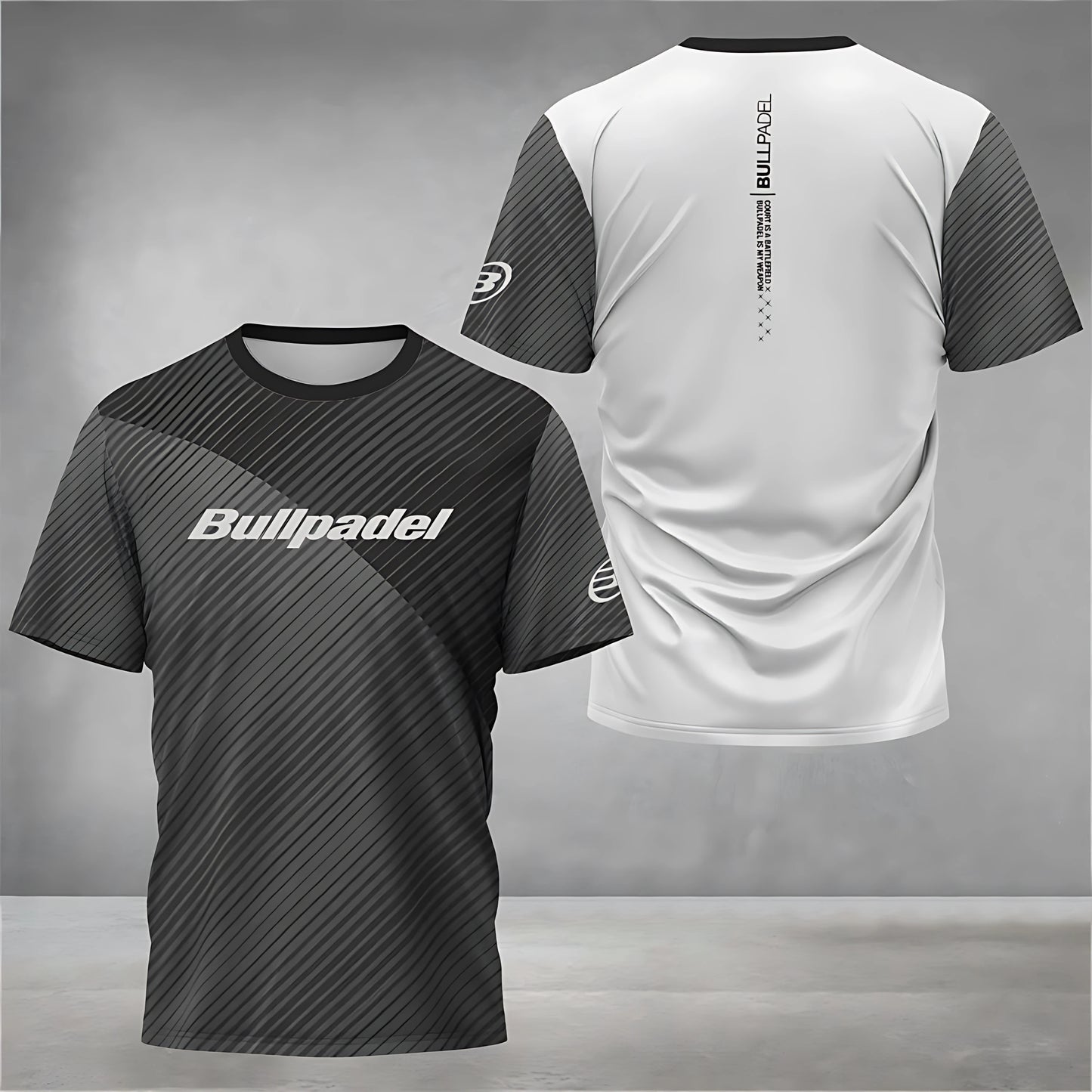 2025 Summer New Men's T-shirt Casual sporty breathable lightweight 3D printed outdoor tennis sport T-shirt