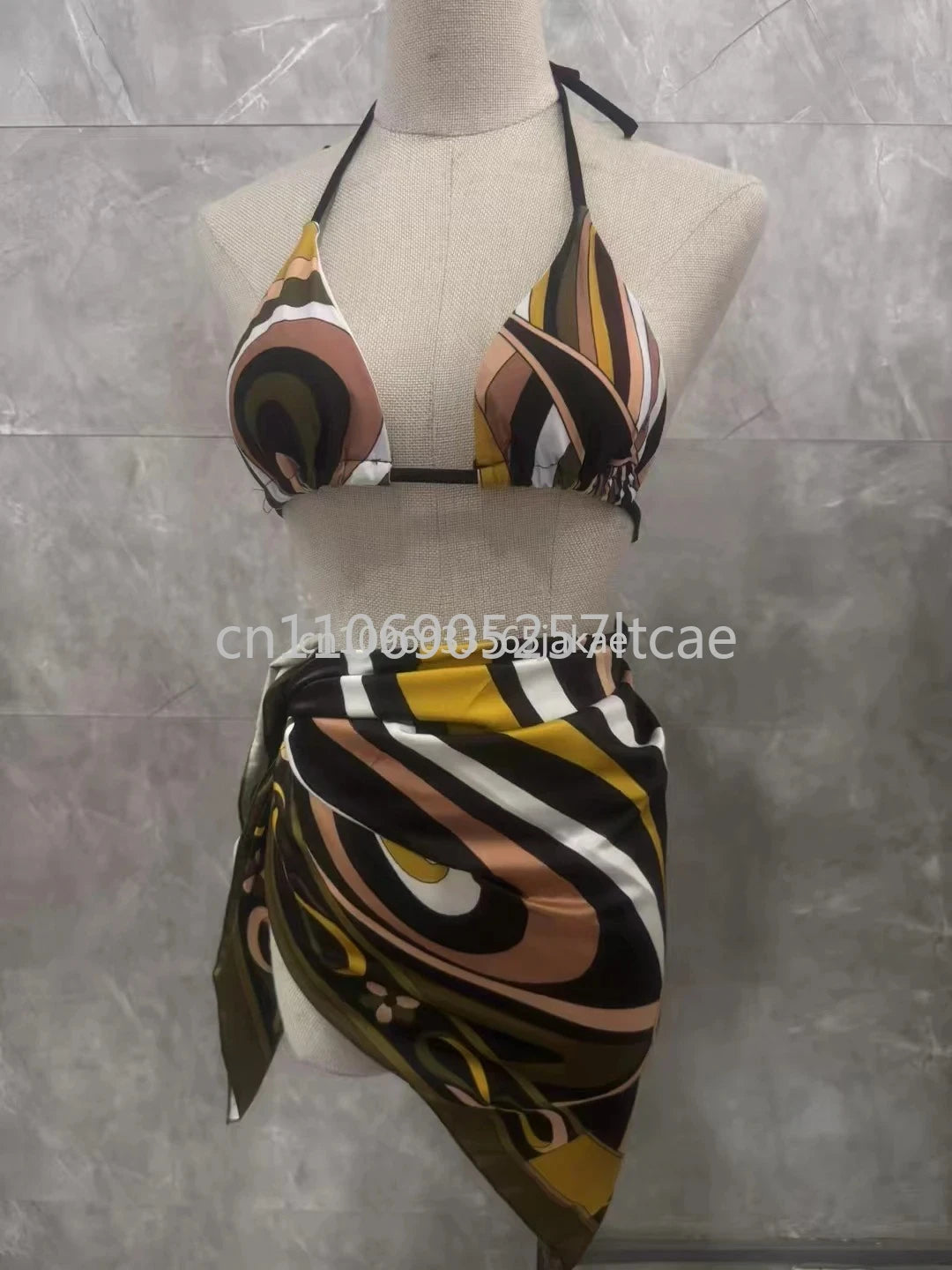 Luxury Design Women's Scarf Bikini Sets Letter Signature Logo Designer Brand Lady Headband Swimsuits