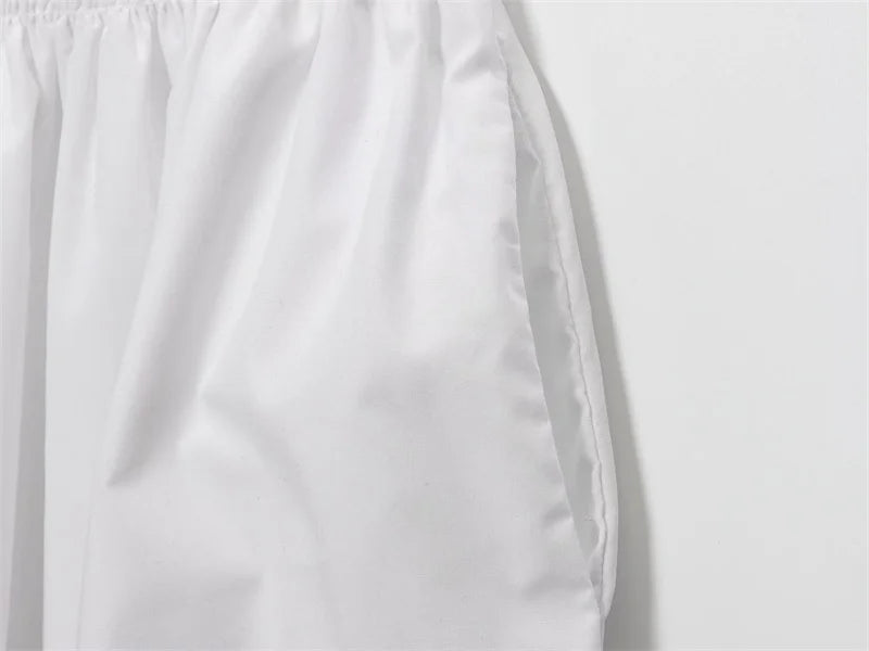 Women's Skirt 2025 New European and American Style Solid Color Poplin Long Skirt Summer Women's Casual Midi Skirt