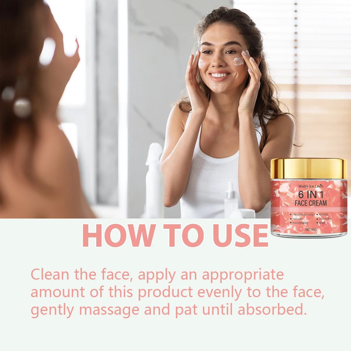 The Face Cream Contains Six High-Quality Ingredients, Such as Niacinamide and Urea, Which Can Deeply Penetrate and Moisturize the Skin for 72 Hours and Can Lock in Moisture for a Long Time