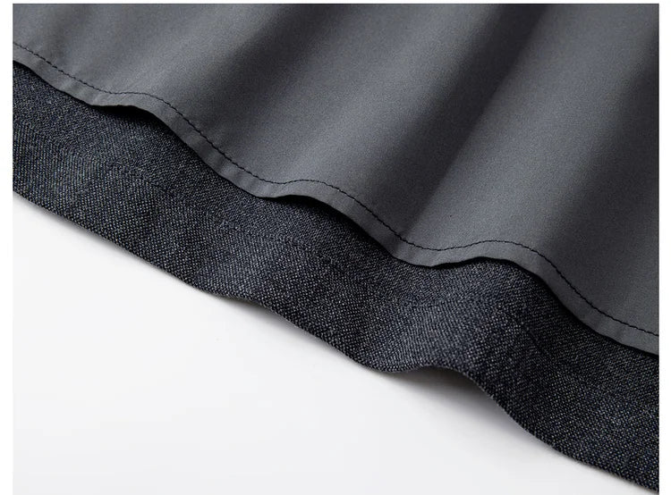 VIMLY Midi Women Skirt 2025 Autumn Office Lady Gray A-line Bud Elegant Ladies Skirt Zipper Loose Pockets Female Skirts A2202