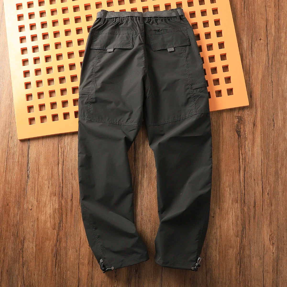 Outdoor Men's Windproof Waterproof Hiking Sports Loose Straight Multibag Workwear Casual Long Trousers Faionable Urban Sle