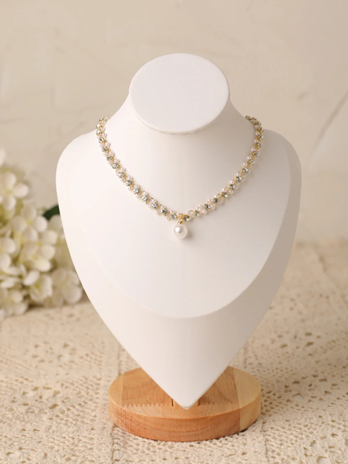 PU Model Bust Show Exhibitor Jewelry Display Necklace Pendants Mannequin Stand Earrings Organizer Ring Bracelet Storage Stand