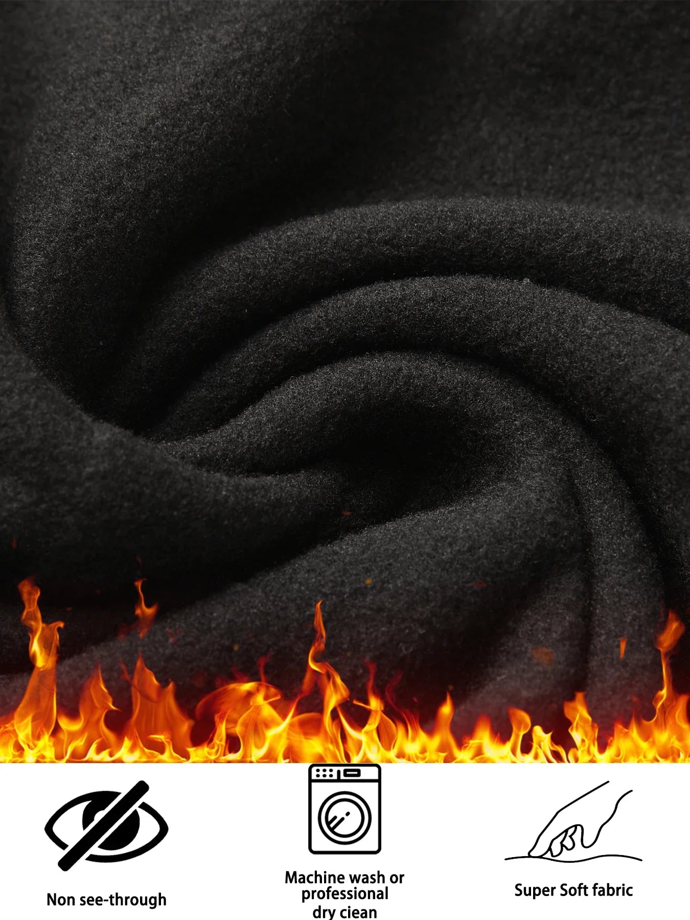 Women's leggings with thermal fleece interior. High waist design provides coverage and comfort for yoga and workout sessions