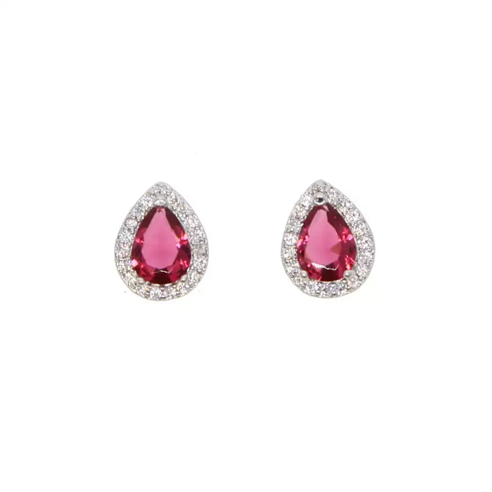 2023 New Arrived Top Quality Classic Fashion Girl Women Jewelry Geometric Shaped Colorful Simple CZ Stud Earring