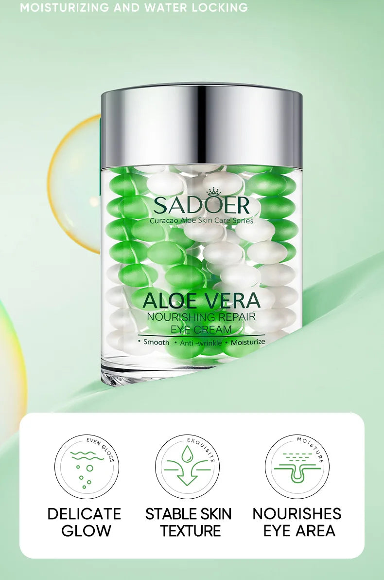 SADOER Hyaluronic Acid 24K Golden Sakura Eye Cream Anti Dark Circles Anti Wrinkles Moisturizing Anti-aging Creams Eyes Skin Care