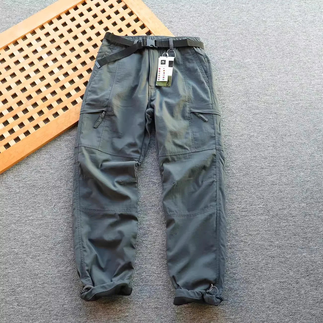 Outdoor Softell Pants Men's Autumn Winter Windproof Waterproof Thiened Fce Lined Straight Leg Hiking Mountain Climbing...