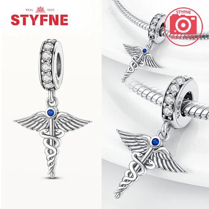 925 Silver Charms Religion Heart Lucky Eye Cross Beads For Original Bracelet Making Pendant for Women Fine Jewelry gifts