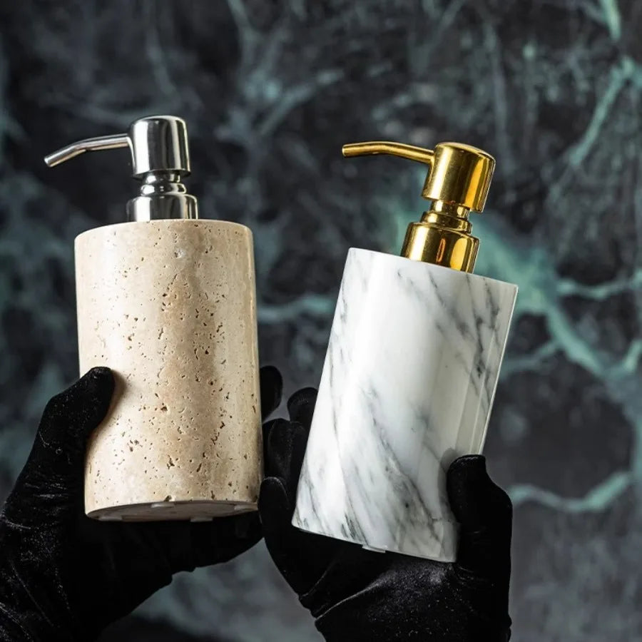 Vintage Rock Wind Cave Ceramic Lotion Bottle Bathroom Shampoo Body Wash Split Empty Bottle Cotton Bumb Box Aromatherapy Bottle