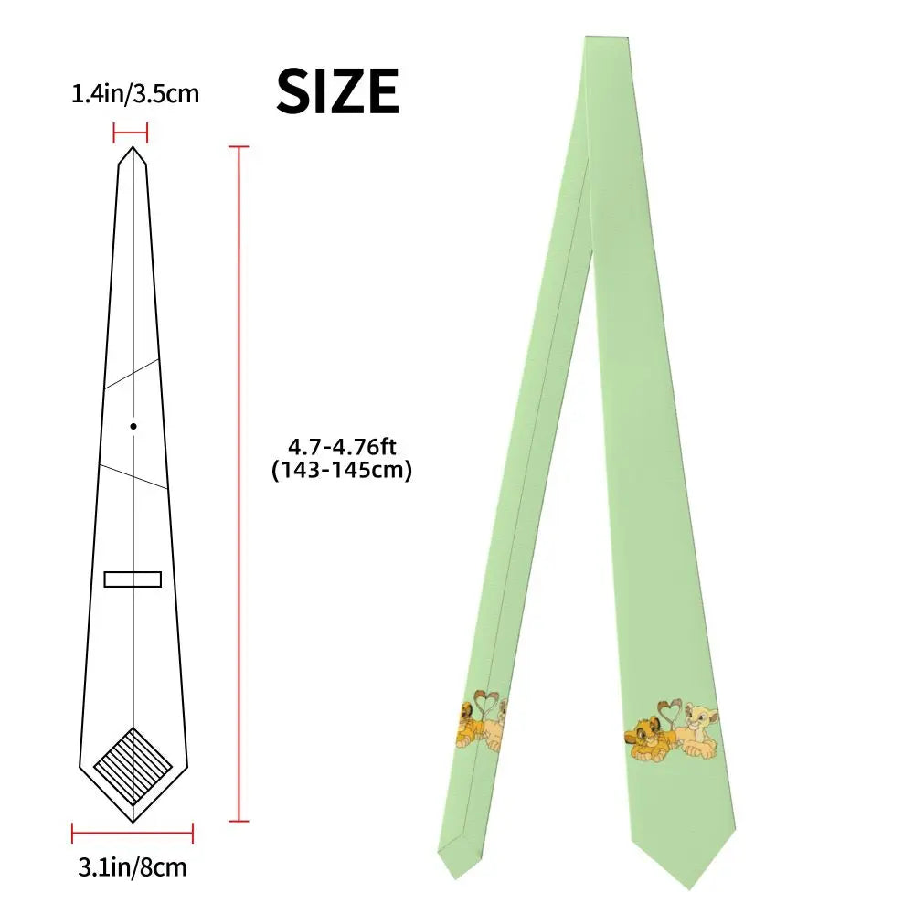Custom The Lion King Hakuna Matata Necktie Mens Mens Suit Tie For Thanksgiving Day