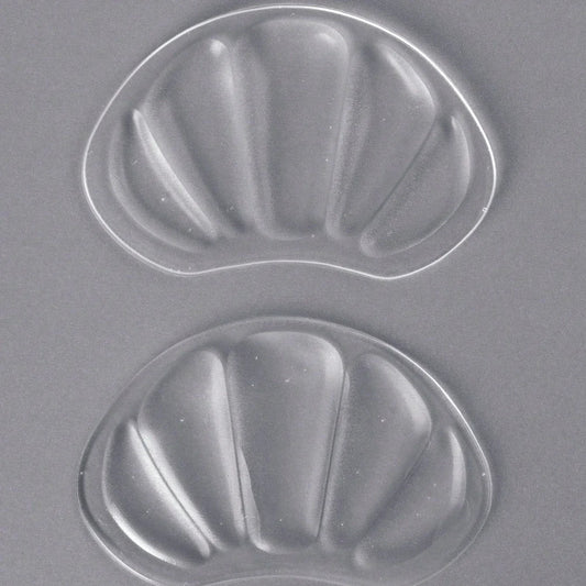 1 Pairs Clear Silicone Heel & Forefoot Cushion Pads Unisex Comfort for High Heels Sneakers Summer Wear (Lightweight Breathable)