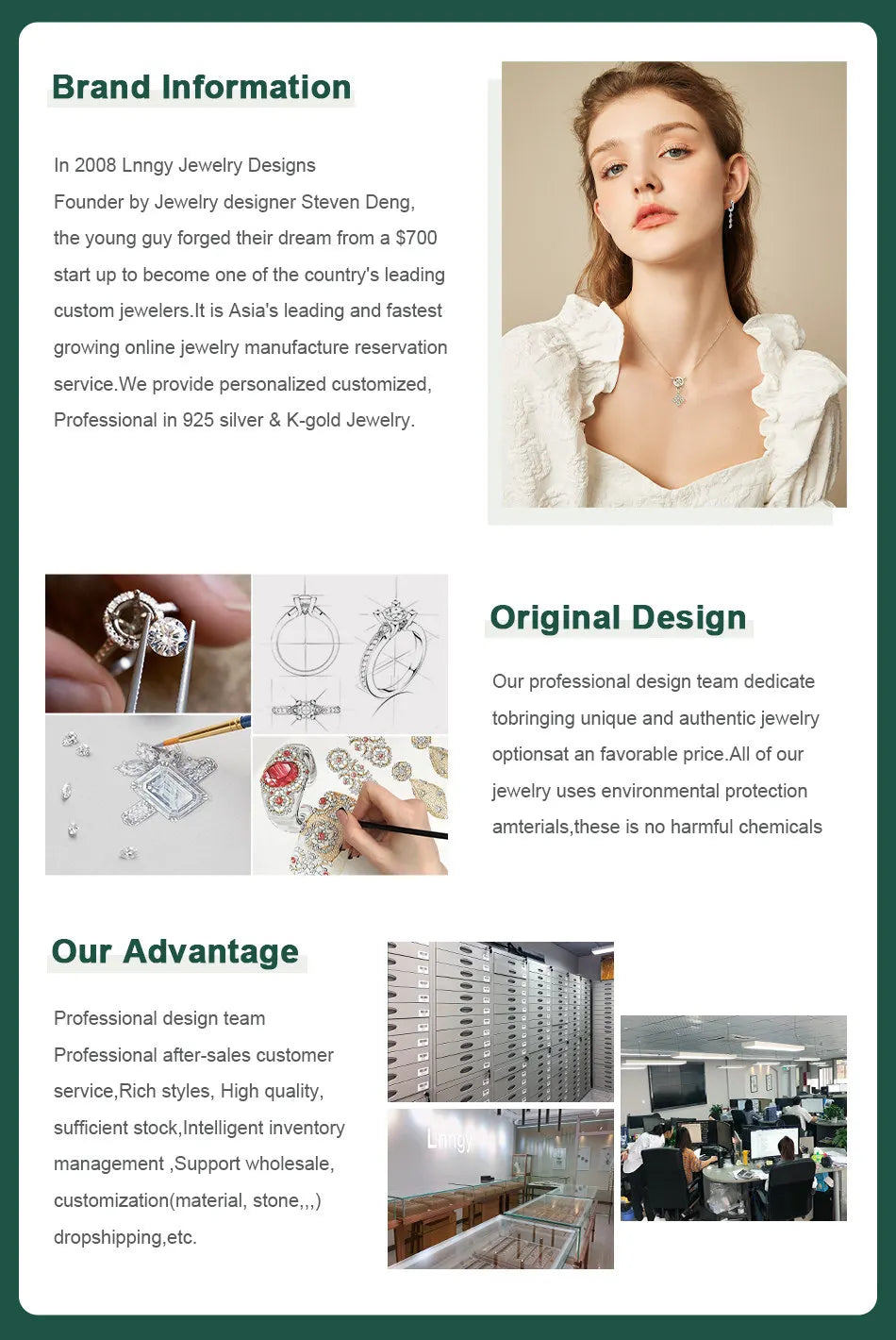 Lnngy Three Stone Moissanite Earring Original 925 Sterling Silver Hoops Earring For Women Girls Lab Created Diamond Jewelry Gift