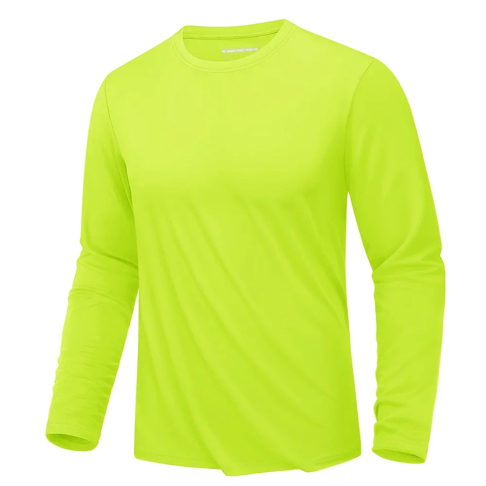Men's Sun Protection  Summer official-website Long Sleeve Quick Dry Men T Shirts Breathable Hiking Fish Performance Top UV-Proof