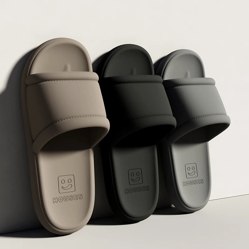 New Men's Slippers EVA Non-slip Bathroom Slipper Soft Comfortable Home Summer Sandal Indoor Bathroom Slippers Male Shower Shoes