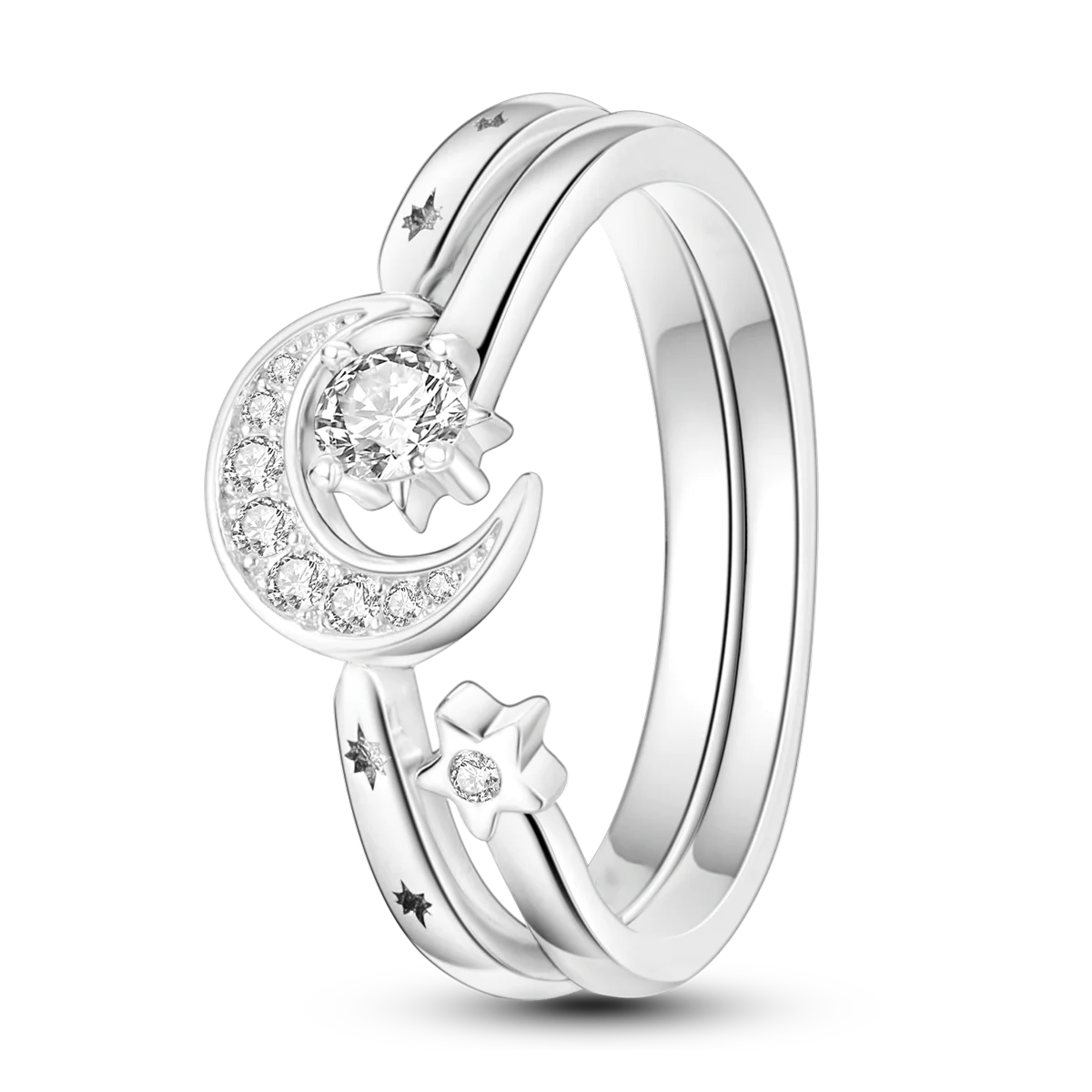 Silver Plated Women Luxury Stackable Ring Real Infinite Flower Daisy Fine Jewelry Rings For Engagement Weddling Party