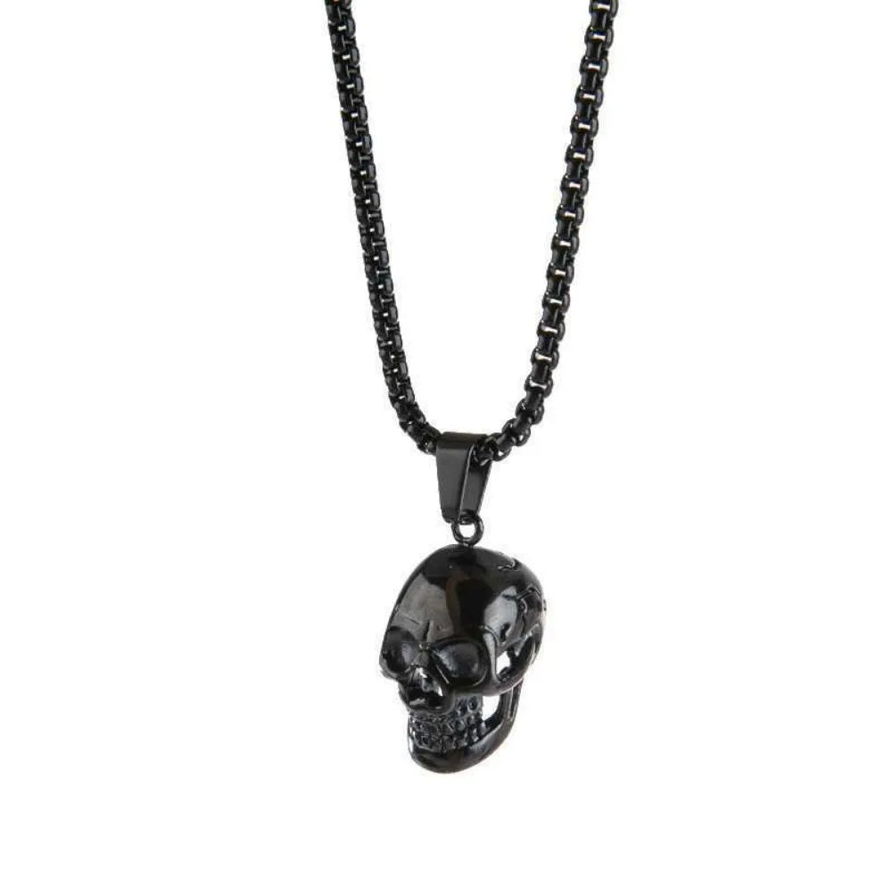 New Europe and The United States Personality Skull Pendant Necklace Men's Trend of Fashion Punk Hip-hop Men's Necklace Jewelry