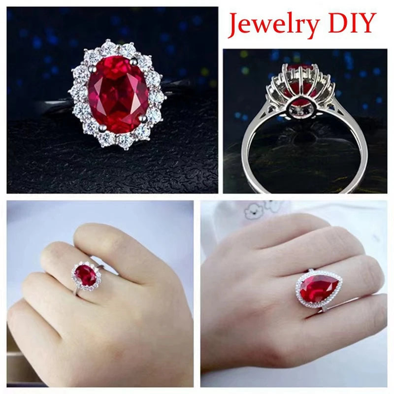 Luxury Unheated 7.50 Cts Natural Mined 11.0mm Sri-Lanka Garnet Ruby Pigeon Red Round Cut VVS Loose Gem For Jewelry DIY