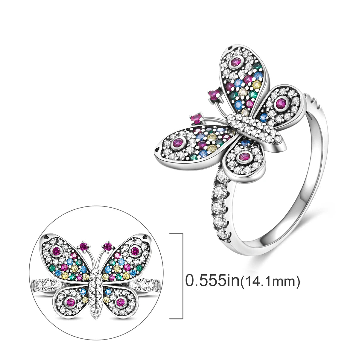 Silver Plated Women Luxury Stackable Ring Real Infinite Flower Daisy Fine Jewelry Rings For Engagement Weddling Party