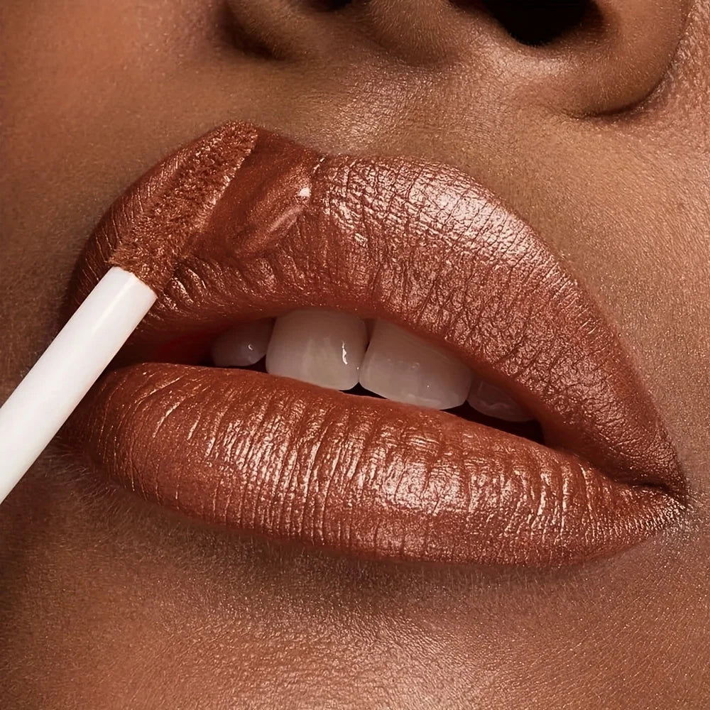 Metallic Glitter Lip Gloss, Waterproof Long Wear, Non-Sticky Hydrating Shine, Music Festival Beauty, Gifts