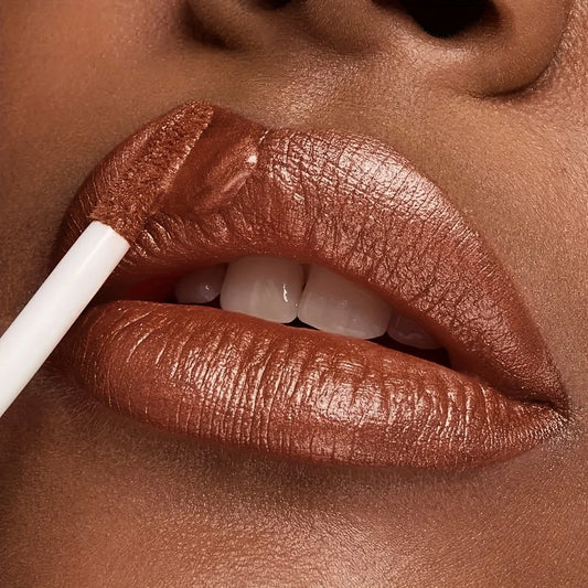 Metallic Glitter Lip Gloss, Waterproof Long Wear, Non-Sticky Hydrating Shine, Music Festival Beauty, Gifts