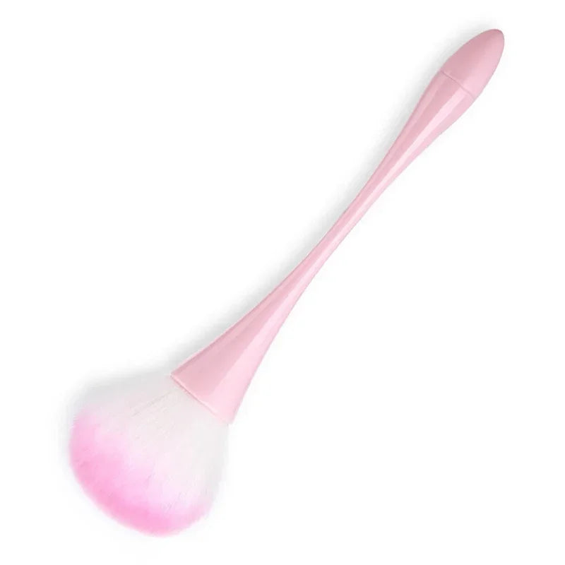 Rose Gold Powder Blush Makeup Brushes Professional Make Up Brush Soft Hair Large Nail Dust Cleaner Manicure Cosmetic Beauty Tool