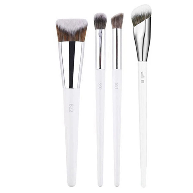 2/3/4/5/6/7pc White Makeup Brushes Liquid Foundation Base Make up Brush Eyeshadow blending Detail Face Eye Concealer Beauty tool