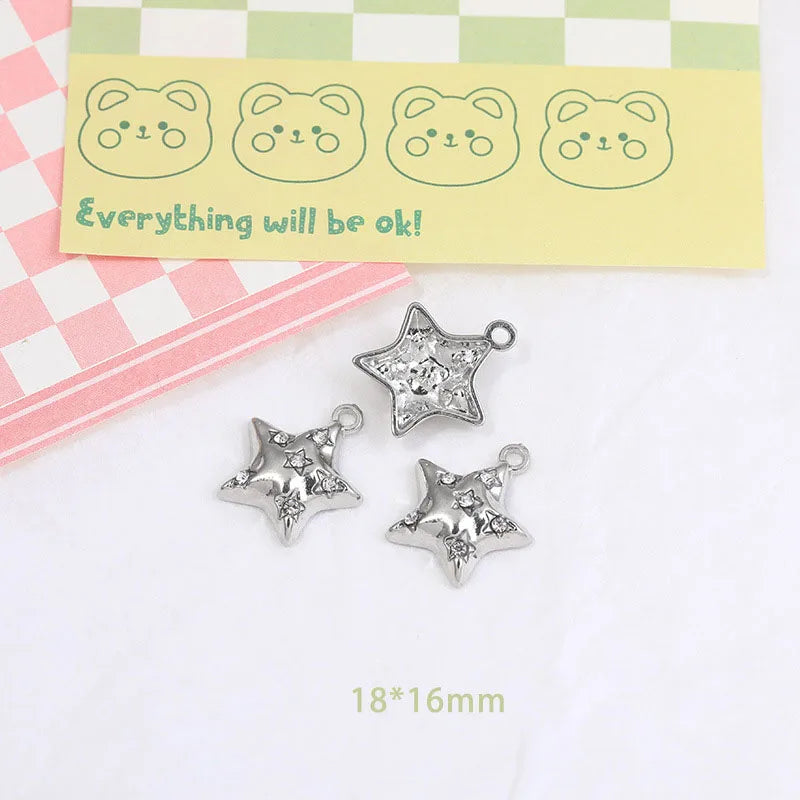 Wholesale Y2K Silver Charms for Jewelry Making Accessories DIY Pendant Necklace Bracelet Earring Women Girl Luxury Female Gift