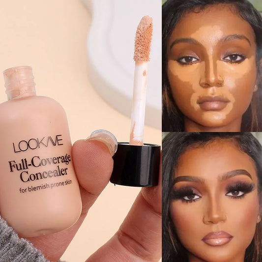 Waterproof Matte Concealer Cream Full Coverage Acne Dark Circles  Oil Control Lasting Liquid Foundation Facial Makeup Cosmetics