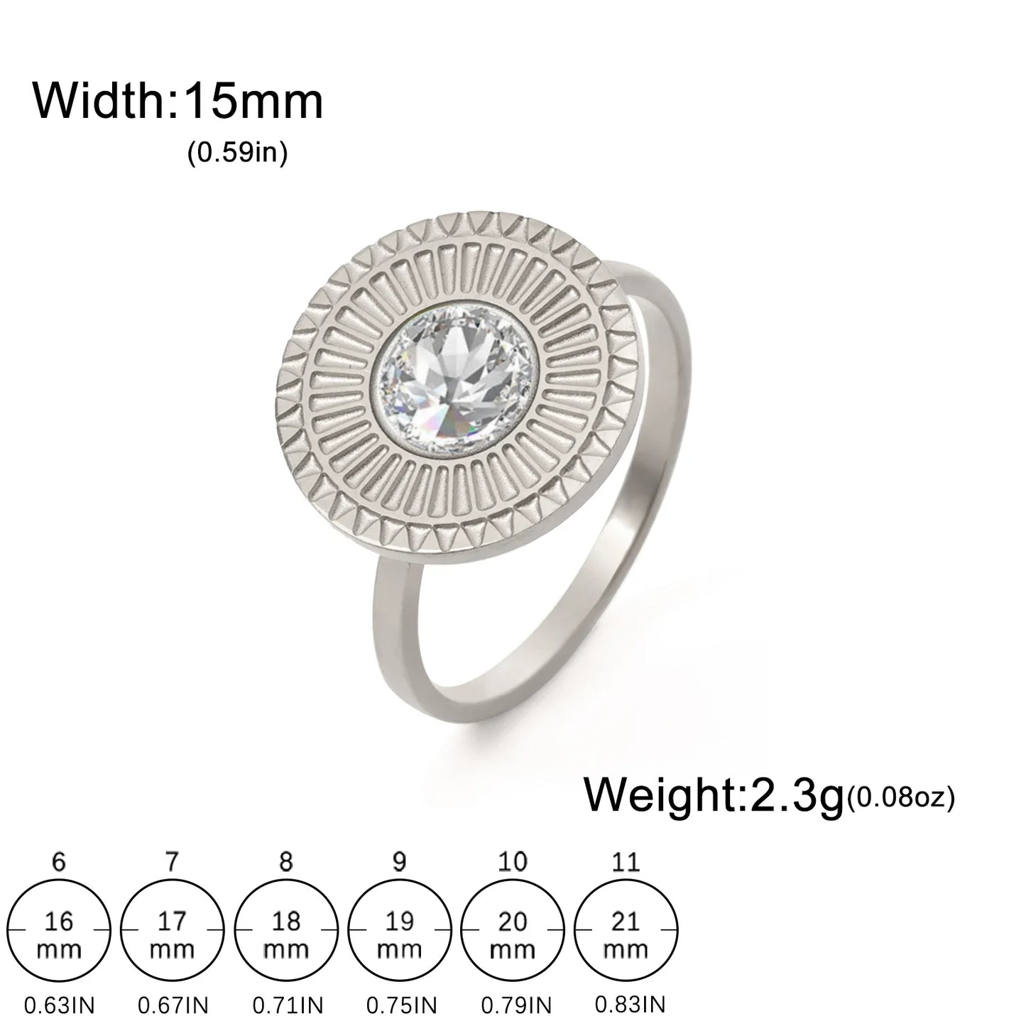 Skyrim Turquoise Rings for Women Stainless Steel Gold Color Natural Stone Crystal Ring Bohemian Jewelry Valentine Gift Wholesale