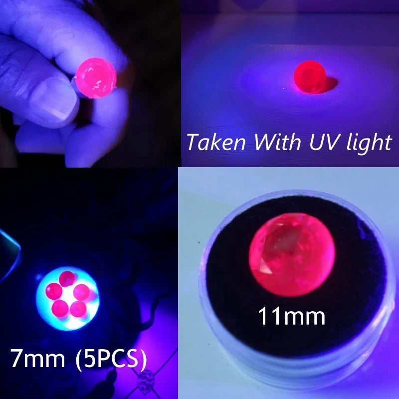 Luxury Unheated 7.50 Cts Natural Mined 11.0mm Sri-Lanka Garnet Ruby Pigeon Red Round Cut VVS Loose Gem For Jewelry DIY