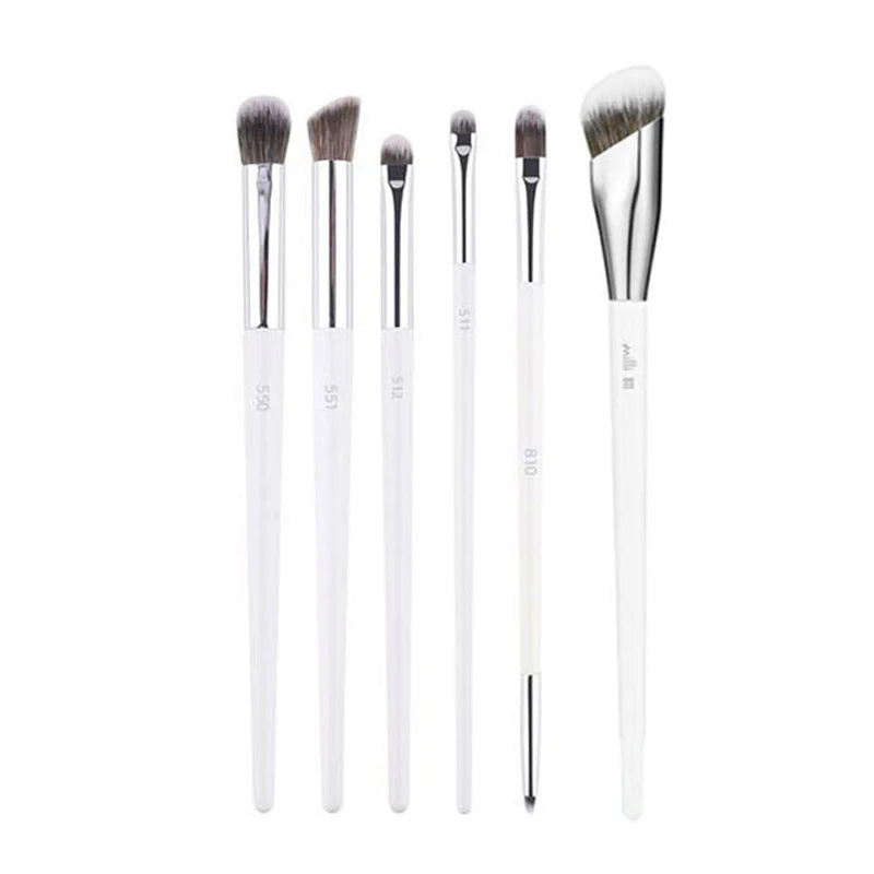 2/3/4/5/6/7pc White Makeup Brushes Liquid Foundation Base Make up Brush Eyeshadow blending Detail Face Eye Concealer Beauty tool