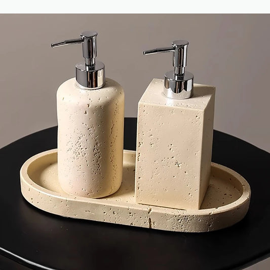 Simplicity Resin Lotion Bottle Bathroom Shower Gel Shampoo Bottle Soap Dispenser Empty Bottle Bathroom Supplies