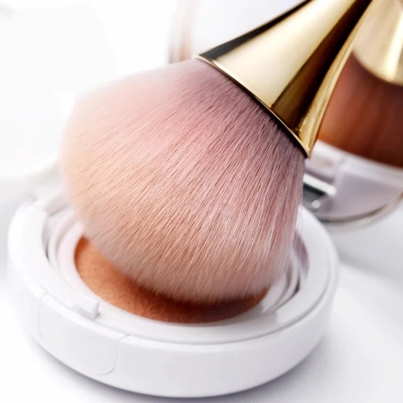 Rose Gold Powder Blush Makeup Brushes Professional Make Up Brush Soft Hair Large Nail Dust Cleaner Manicure Cosmetic Beauty Tool