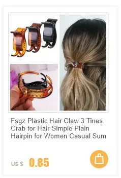 Brand French Banana Hair Clip Black Plastic Ponytail Holder Hair Pin for Lady Hairdress Beauty Tool Simple Hair Clips 2020