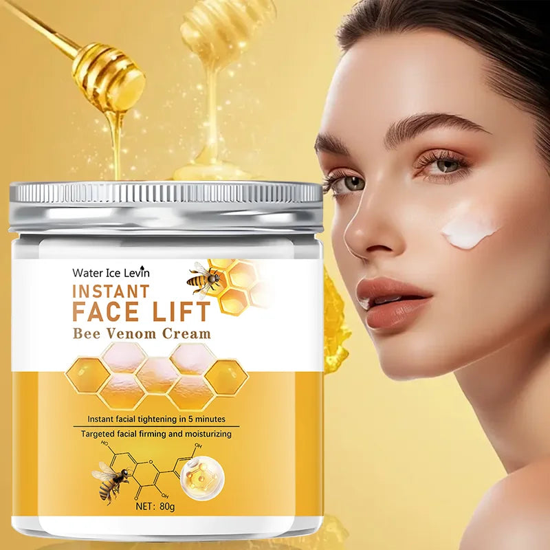 The Pestless Bee Venom Instant Facial Lifting Cream, Moisturizing, Vitamin B3, Hydrating Acid and Honey, Suitable for All Skin Types, Firming, Lifting and Smoothing Skin