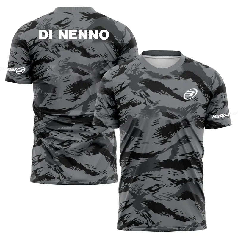 Men's Quick Drying Padel T-Shirt 2023 Breathable Tennis Short Sleeve Tops World Padel Fans T Shirts Fitness Running Sportwear
