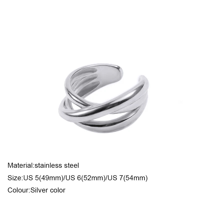 Fashion Ring 316L Stainless Steel Ring Anillo Ringen Mujer Women Rings Bague Couple Matching Jewlery Fashion Gifts Do not fade