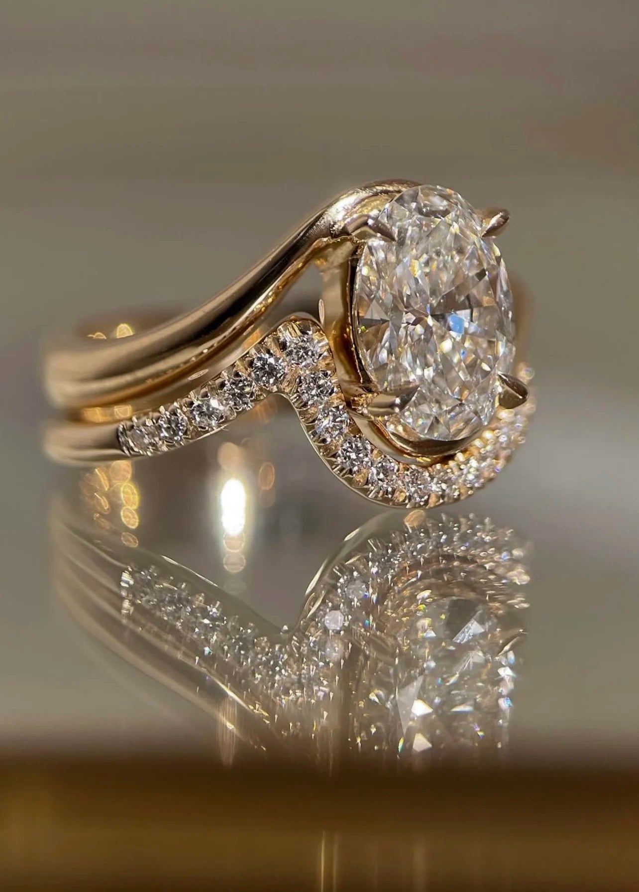 S925 Silver Two-Piece Set, 2.5-Carat Moissanite Combined Ring  suitable for women daily wear, weddings, banquets, holiday gift